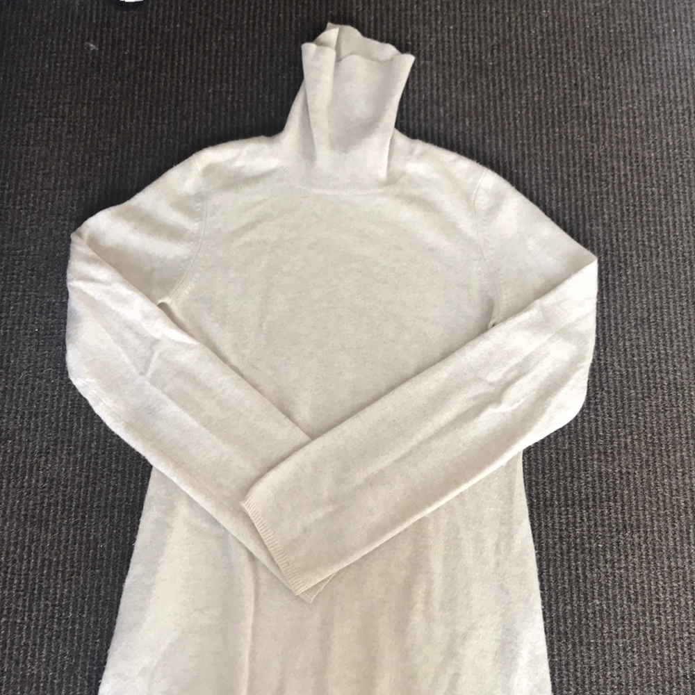 Beige turtleneck